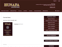 Tablet Screenshot of jurnalhunafa.org